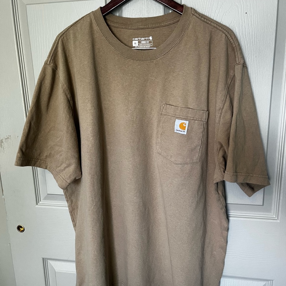 Carhartt Tan Short Sleeve T-Shirt Men’s XL